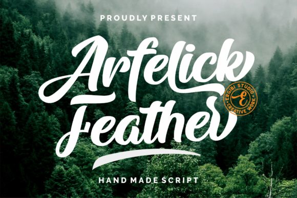 Arfelick Feather: A Script Handwritten Font That Elevates Campaign Visuals