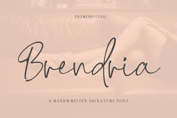 Brendria Font: A Flowing Handwritten Typeface for Brand Elegance