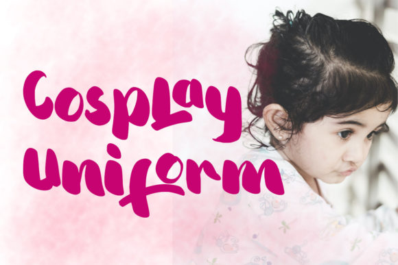 Cosplay Uniform: A Flowing Handwritten Font for Elegant Editorial Design