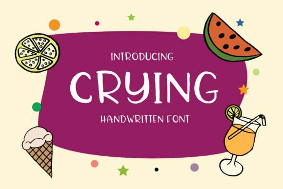 Crying Script Handwritten Font for Digital Design