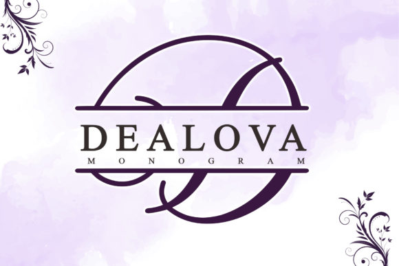 Dealova Monogram Font for Elegant Handmade Brands
