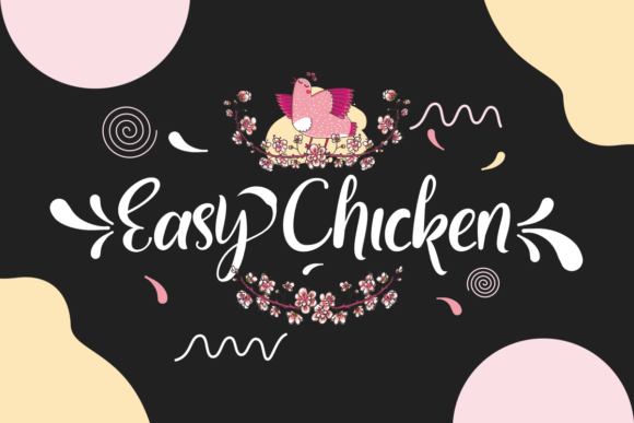 Easy Chicken: A Modern-Cute Handwritten Font for Editorial Charm