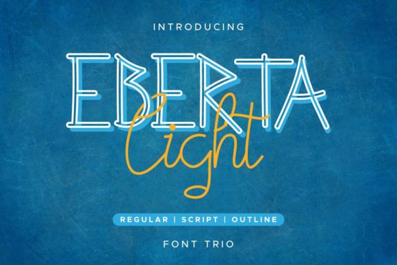 Eberta Light Script Handwritten Font for Makers