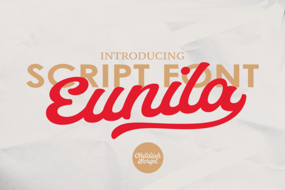 Eunila Script Handwritten Font for Elegant Craft Projects