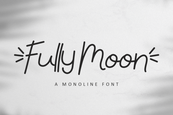 Fully Moon: A Script Handwritten Font for Creative Makers