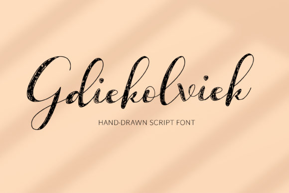Gdiekolviek: A Script Handwritten Font for Modern Web Design