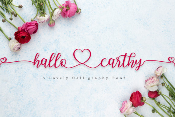 Hallo Carthy: A Script Handwritten Font for Elegant Brand Identity