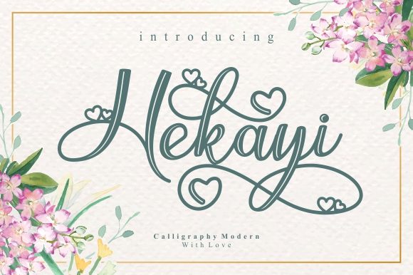 Hekayi: A Script Handwritten Font for Editorial Design and Branding