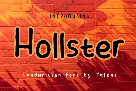 Hollster: A Sweet Handwritten Font for Small Business Branding