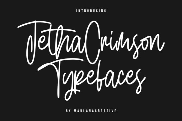 Jetha Crimson: A Script Handwritten Font That Feels Timeless, Not Trendy