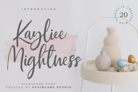 Kayliee Mightness Script Handwritten Font