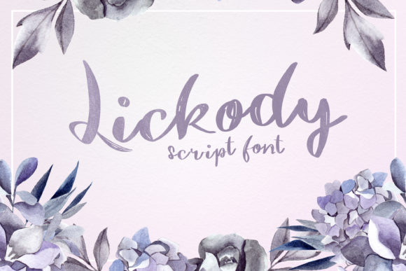 Lickody: A Script Handwritten Font for Creative Editorial Design