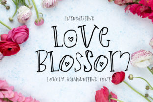 Love Blossom Font for Handwritten Brand Charm