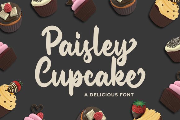 Paisley Cupkace Script Handwritten Font for Makers