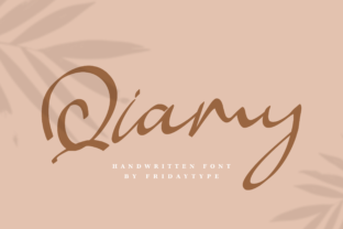 Qiamy: A Handmade Script Handwritten Font for Editorial Warmth