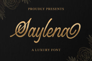Saylena Font: Elegant Script Handwritten Typeface for Brand Design