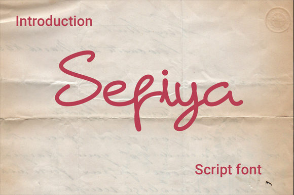 Sefiya Handwritten Font for Elegant Branding
