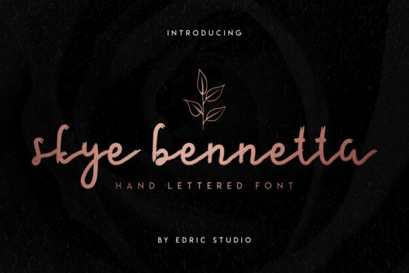 Skye Bennetta: A Script Handwritten Font for Wedding Branding That Stands Out