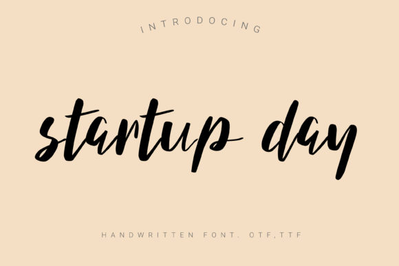 Startup Day: A Script Handwritten Font for Editorial Warmth