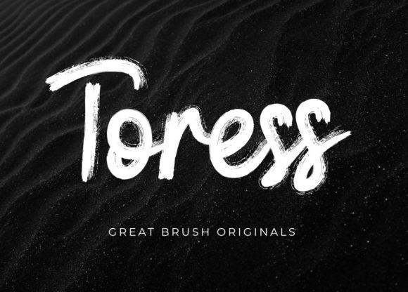 Toress: A Flowing Handwritten Font for Elegant Craft Projects