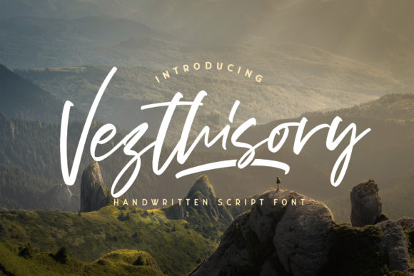 Vezthisory: A Script Handwritten Font for Creative Product Design
