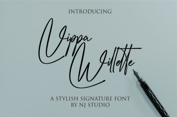 Vippa Willette: A Stylish Script Handwritten Font for Digital Branding