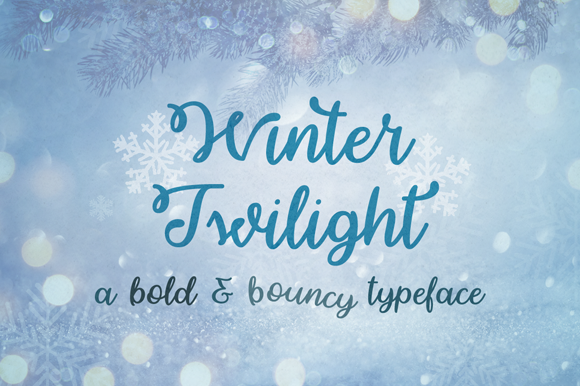 Winter Twilight Font for Handmade Branding & Labels